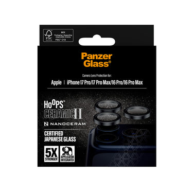 PanzerGlass Hoops Ceramic Lens Protector for iPhone 17 Pro/17 Pro Max